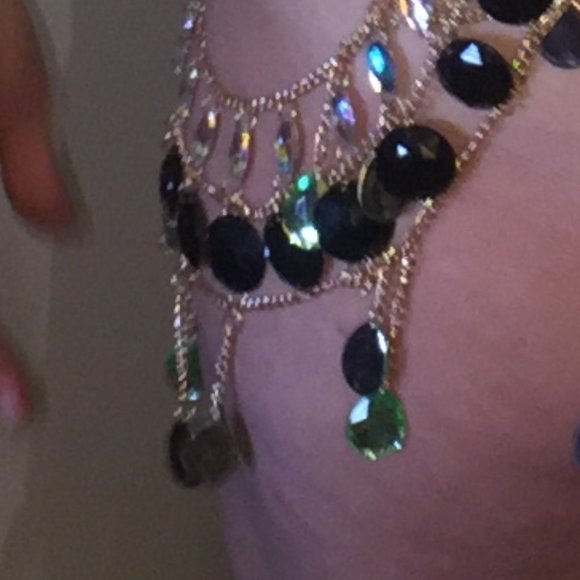 Metal Chain and Gemstones Skirt - Picture 4 of 9